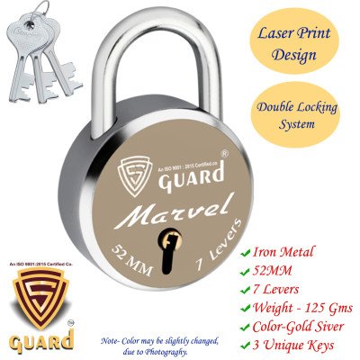 copy of copy of copy of copy of copy of copy of copy of S-Guard Atoot Laser Printed Heavy Door Lock, Gate Lock-60MM-8 Levers, Do