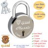 S-Guard Classic Laser Printed Door Lock, Lock for Gate-52MM-7 Levers, Double Locking,  Pack of 5 Padlock  (Silver, Gold)