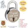 S-Guard Ram-Raj Laser Printed Door Lock, Lock for Gate-52MM-7 Levers, Double Locking,  Pack of 5 Padlock  (Silver, Gold)