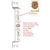 S-GUARD Stainless Steel Door & Cabinet Handles, Knobs Handles-Size-6 Inch- Laser Printed