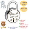 S-Guard Ram-Raj Laser Printed Door Lock, Lock for Gate-52MM-7 Levers, Double Locking,  Pack of 3 Padlock  (Silver)