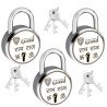 S-Guard Ram-Raj Laser Printed Door Lock, Lock for Gate-52MM-7 Levers, Double Locking,  Pack of 5 Padlock  (Silver)