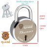 S-Guard Thanos Laser Printed Door Lock, Lock for Gate-52MM-7 Levers, Double Locking,  Pack of 3 Padlock  (Silver-Gold)
