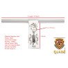 S-GUARD Stainless Steel Door Fitting Aldrop for Gate, Bedroom, Store Room, Offices