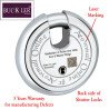 BUCKLER Iron-Steel 92MM,10 Lever-8 Same Key Shutter lock for Shop,Godown,Store Gate- Door Lock  (Laser Design-Ganapati)