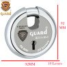 S-GUARD Ultima Iron-Steel 92MM,10 Lever-8 CommonKeys Shutter lock for Shop,Godown,Store Gate-Door Lock  (Laser Print Design)