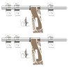S-GUARD Stainless Steel Door Fitting Aldrop for Home, Gate, Bedroom, Store Room, Offices-AUDI