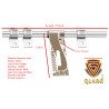 S-GUARD Stainless Steel Door Fitting Aldrop for Home, Gate, Bedroom, Store Room, Offices-AUDI