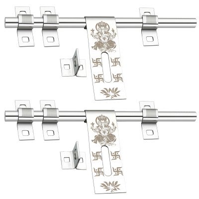 S-GUARD Stainless Steel Door Fitting Aldrop for Home, Gate, Bedroom, Store Room, Offices-Ganesha-3-2 Pcs