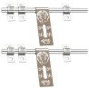 S-GUARD Stainless Steel Door Fitting Aldrop for Home, Gate, Bedroom, Store Room, Offices-Ganesha-4-2 Pcs
