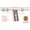S-GUARD Stainless Steel Door Fitting Aldrop for Home, Gate, Bedroom, Store Room, Offices-LA51 Brown-2 Pcs