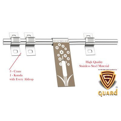 S-GUARD Stainless Steel Door Fitting Aldrop for Home, Gate, Bedroom, Store Room, Offices-LA51 Gold-2 Pcs