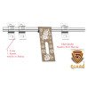 S-GUARD Stainless Steel Door Fitting Aldrop for Home, Gate, Bedroom, Store Room, Offices-LA53 Gold-2 Pcs