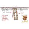 S-GUARD Stainless Steel Door Fitting Aldrop for Home, Gate, Bedroom, Store Room, Offices-LA53 Gold-2 Pcs