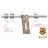 S-GUARD Stainless Steel Door Fitting Aldrop for Home, Gate, Bedroom, Store Room, Offices-LA55 Gold-2 Pcs