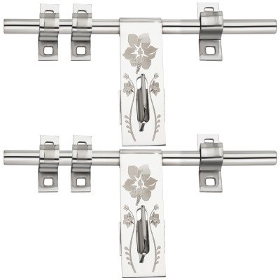 S-GUARD Stainless Steel Door Fitting Aldrop for Home, Gate, Bedroom, Store Room, Offices- LILY Gold-2 Pcs