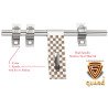S-GUARD Stainless Steel Door Fitting Aldrop for Home, Gate, Bedroom, Store Room, Offices- CHESS-2 Pcs