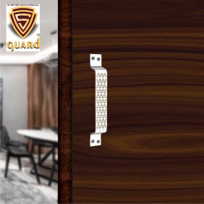 S-GUARD Stainless Steel Door & Cabinet Handles, Knobs Handles-Size-6 Inch-6 Pcs-Laser Printed Design