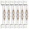 S-GUARD Stainless Steel Door & Cabinet Handles, Knobs Handles-Size-6 Inch-6 Pcs-Laser Printed Design-SSL09