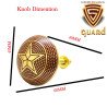 S-GUARD Pure Brass knobs for Drawer, Racks, Kitchen Cabinets, Wardrobe- Pack of 10 Avenger