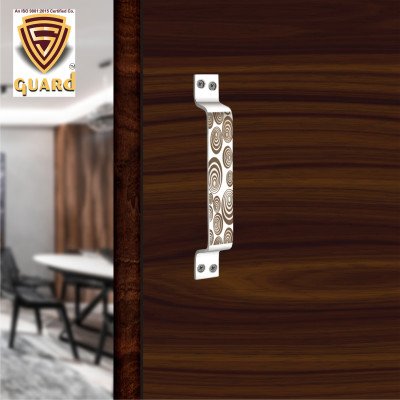 S-GUARD Stainless Steel Door & Cabinet Handles, Knobs Handles-Size-6 Inch-6 Pcs-Laser Printed Design-SSL33